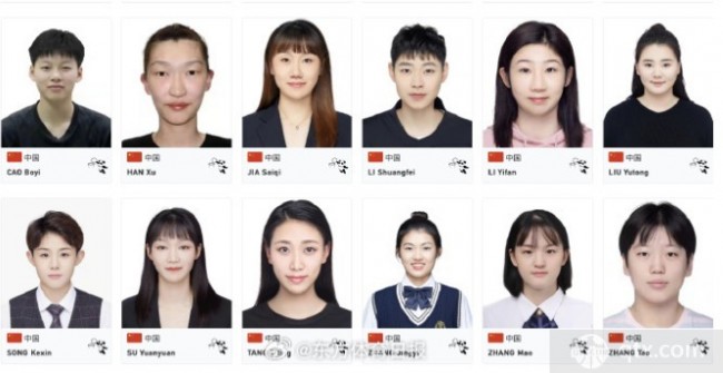 大运会中国女篮名单