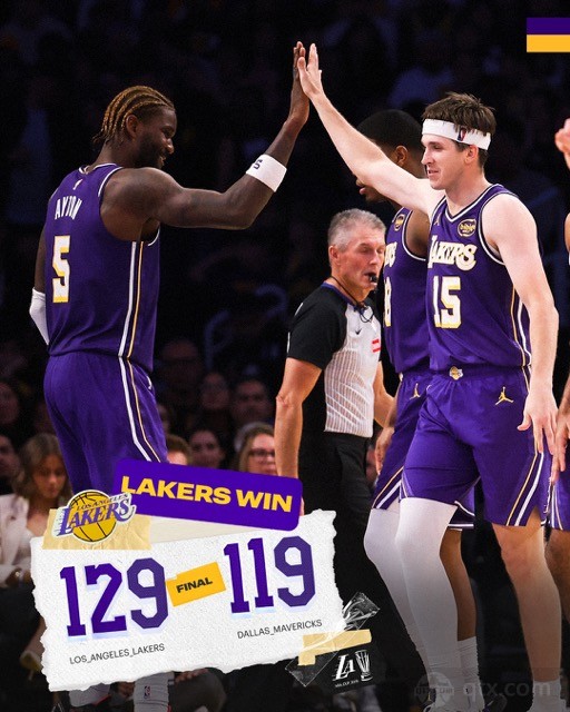 湖人主场129-119轻取独行侠