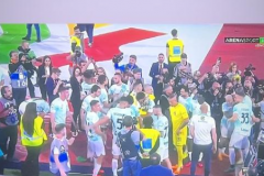 佩里西奇庆祝国米卫冕意大利杯 晒出电视观看国米夺冠直播照片