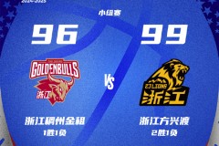 CBA俱乐部杯浙江男篮96-99广厦男篮 布朗40分卡尔顿27+14