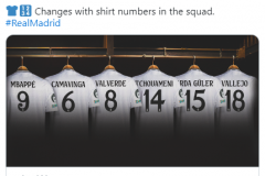 姆巴佩球衣號碼確定 新賽季將在皇馬穿9號