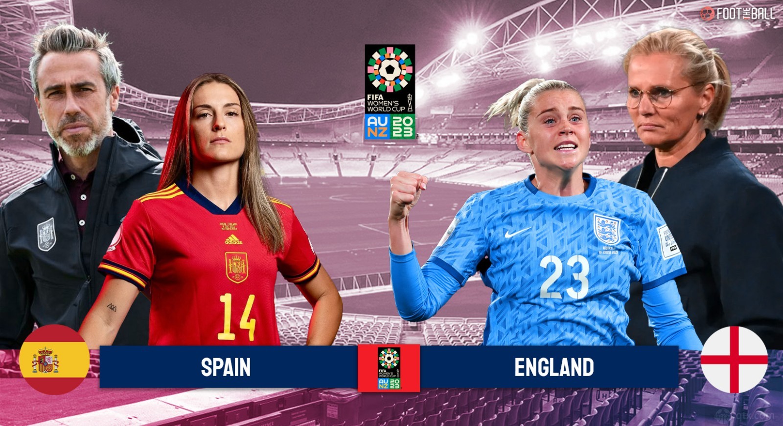 西班牙女足vs英格兰女足