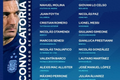 阿根廷公布11月比赛名单 球队本次国际比赛日只进行一场比赛