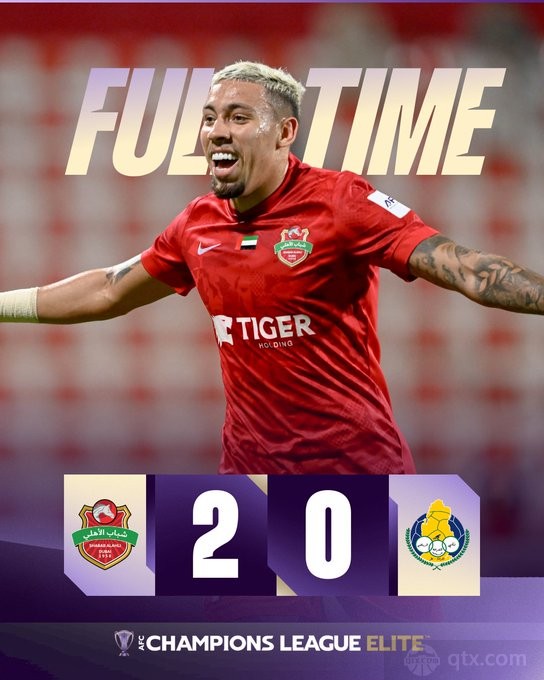 迪拜阿赫利2-0阿尔加拉法