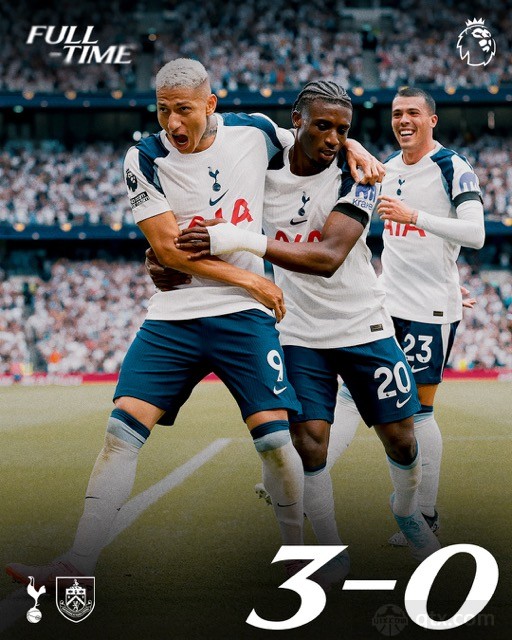热刺3-0伯恩利