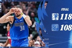 NBA常规赛独行侠主场118-108力克热火 弗拉格22分 戴维斯17+17