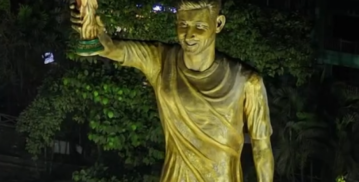 印度建21米雕像迎接梅西到访