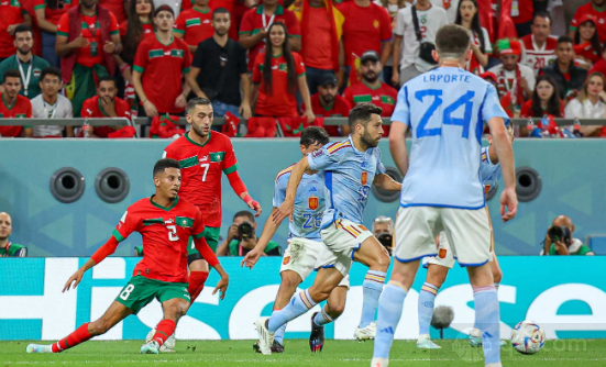 西班牙不敌摩洛哥被淘汰出局无缘世界杯8强
