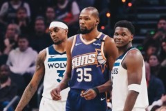 NBA战报太阳113-121不敌森林狼 杜兰特空砍33分7助