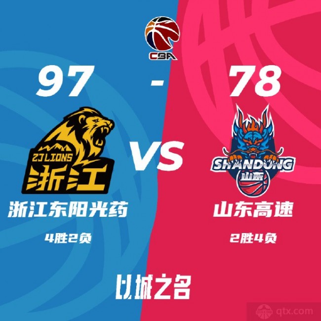 广厦男篮97-78山东男篮