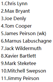 Brisbane Heat Playing XI