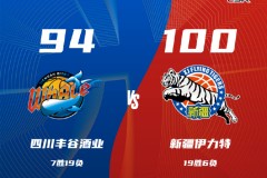 CBA常规赛战报四川男篮94-100新疆男篮 齐麟30+11李炎哲11分