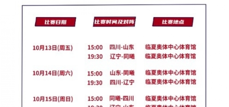 CBA季前赛落户甘肃 附具体完整比赛时间安排