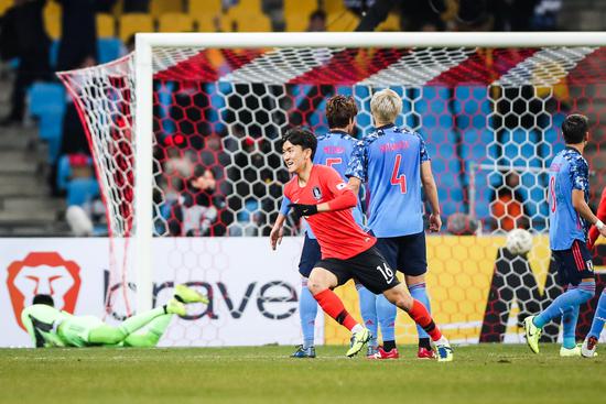 东亚杯韩国1-0日本豪取三连冠 黄仁范远射破门
