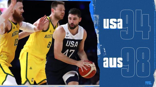 热身赛美国男篮不敌澳大利亚男篮