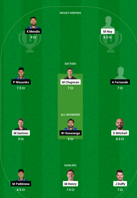 NZ vs SL Today Dream11 Team Fantasy Tips