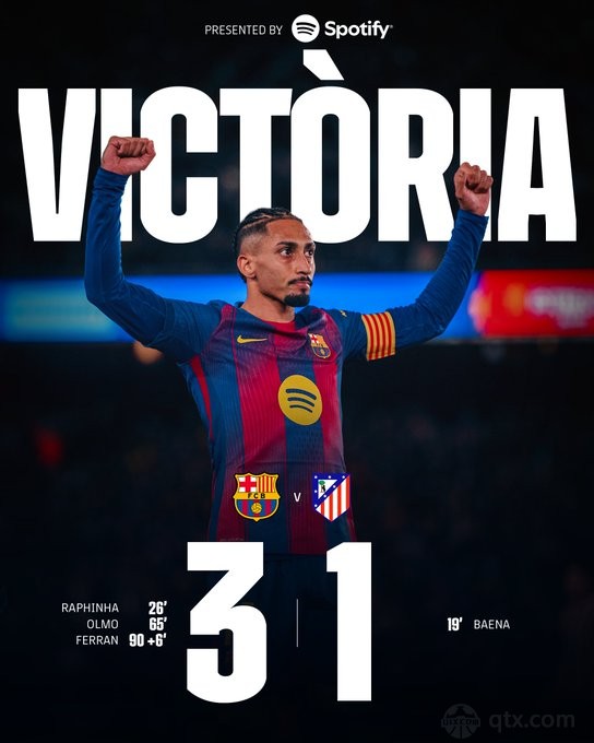 巴塞罗那3-1马德里竞技