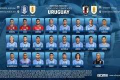 乌拉圭国家队最新一期大名单公布 苏亚雷斯因伤缺席