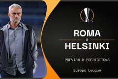 欧联杯罗马vs赫尔辛基比分预测进球数推荐分析：穆里尼奥率队迎欧联首胜