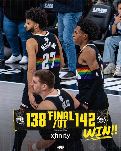 掘金主场142-138险胜森林狼