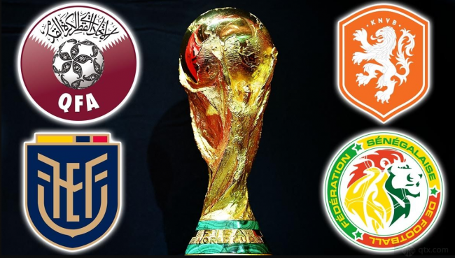 2022年卡塔尔世界杯A组分组：卡塔尔、荷兰、厄瓜多尔、塞内加尔、