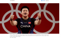 汪周雨女子举重87公斤级夺冠 中国举重队6金1银笑傲赛场