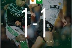 西甲瓦伦西亚1-1皇家贝蒂斯 贝蒂斯两轮不败