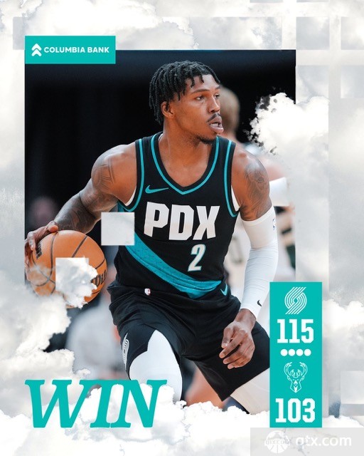 开拓者客场115-103大胜雄鹿