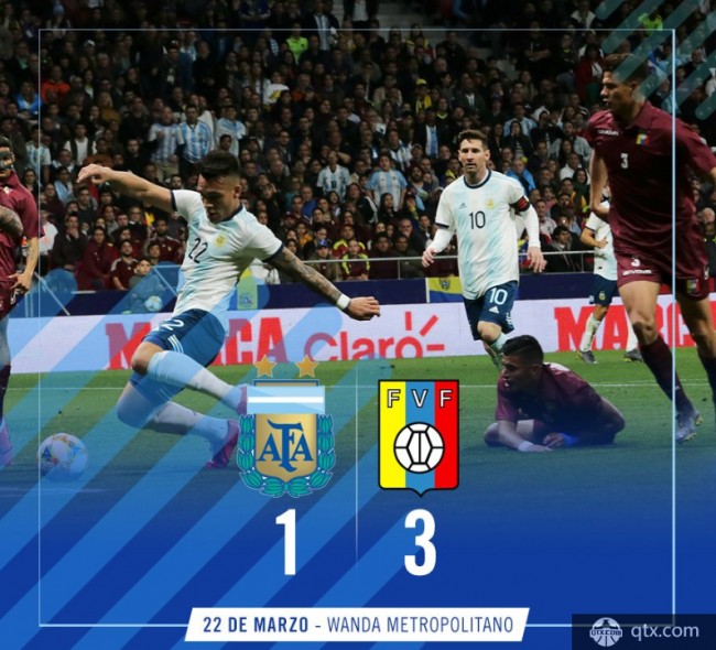阿根廷1-3委内瑞拉