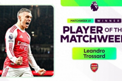 特罗萨德当选英超本轮最佳球员 阿森纳前锋助球队胜维拉