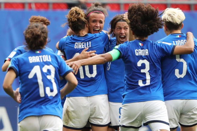 意大利女足将对阵中国女足