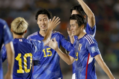 世预赛日本5-0缅甸 堂安律门前补射破门