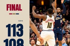 约基奇缺阵掘金客场108-113惜败骑士 米切尔33+6+5 穆雷空砍34分