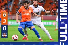 中超山东泰山3-0梅州客家 卡扎伊什维利戴帽
