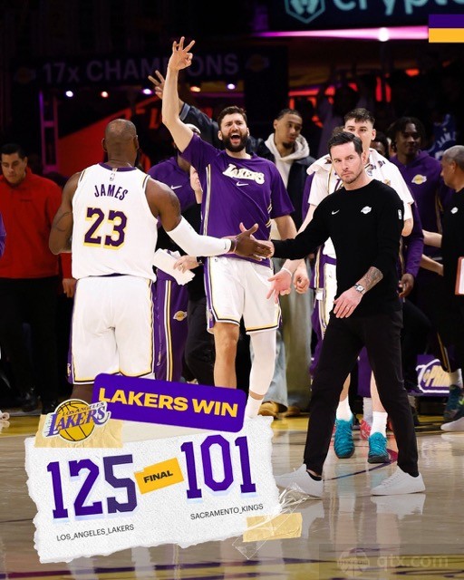 湖人主场125-101大胜国王