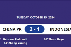世預賽最新賽況：國足2-1印尼拿下首勝 拜合拉木建功張玉寧單刀