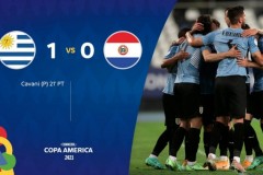 美洲杯乌拉圭1-0巴拉圭战报：卡瓦尼点射 阿尔米隆伤退