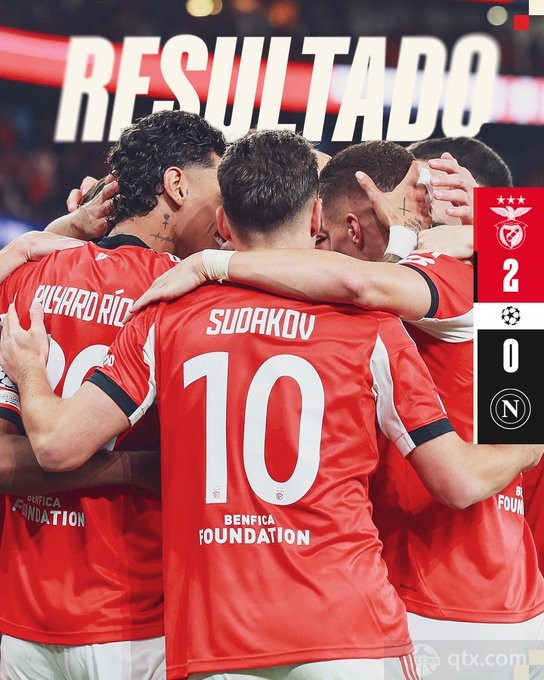 本菲卡2-0那不勒斯