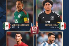 本届世界杯共4名球员第五次参赛 梅西C罗领衔、墨西哥两人
