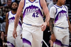 坎宁安29+17活塞客场129-131惜败爵士 乔治31+7+8 马尔卡宁30分