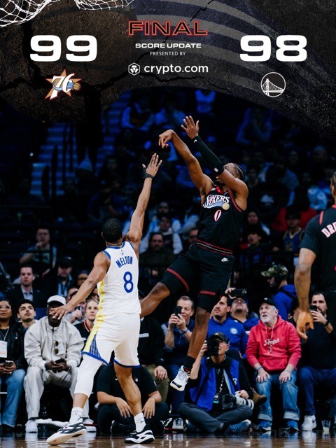 勇士客场98-99惜败76人