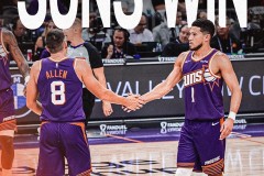 NBA常规赛太阳主场121-98大胜鹈鹕 阿伦42分 布克19分