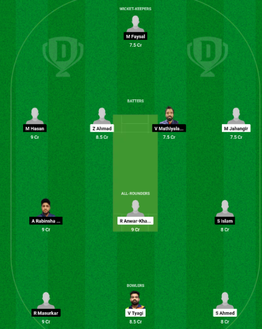 GGL vs SAF Dream11 Team Choice 1