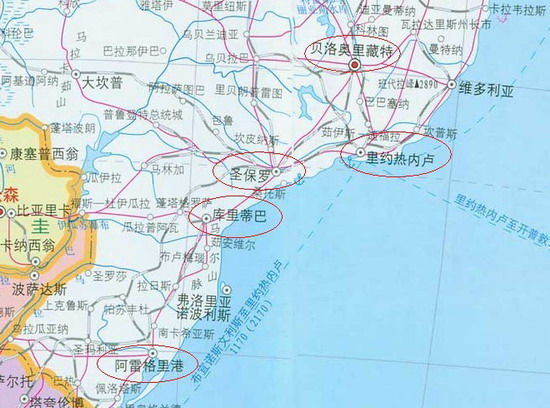 巴甲球队分布地图