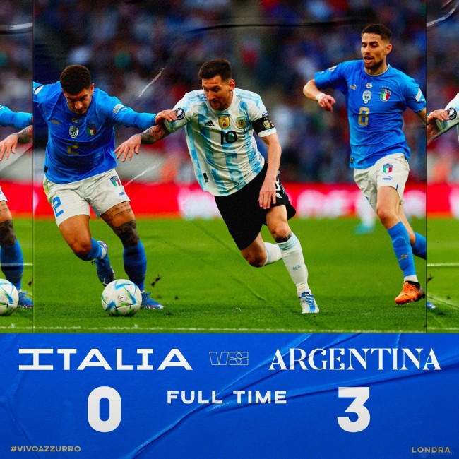 意大利0-3阿根廷