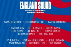 英格兰国家队公布新一期大名单 托莫里入选 桑乔、林加德在列