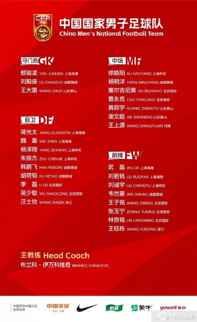 国足大名单