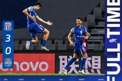 中超上海申花3-0天津津门虎 陈晋一蒋圣龙破门路易斯建功