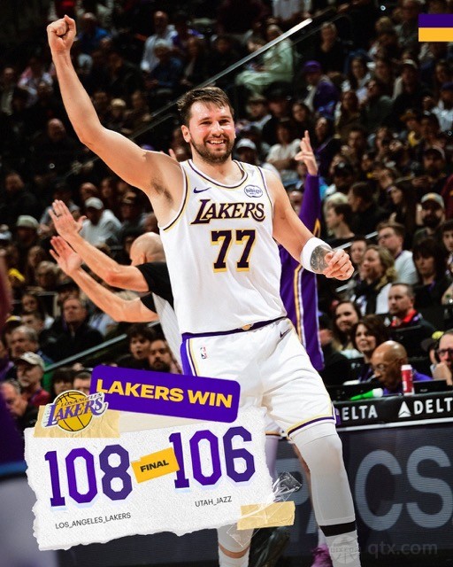 湖人客场108-106险胜爵士