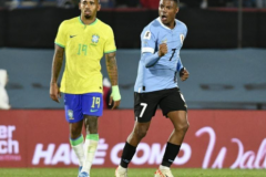 巴西男足0-2乌拉圭 努涅斯1球1助攻